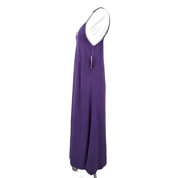 New Flynn Skye Maxi Slip Dress Womens Small Purple Rayon - Picture 3 of 6